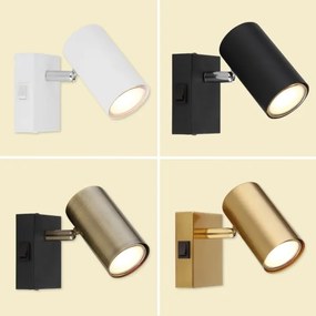 Globo 57911-1G - Faretto da parete ROBBY 1xGU10/25W/230V grigio/marrone