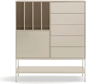 Armadietto color crema 120x140x45 cm Platt – Teulat