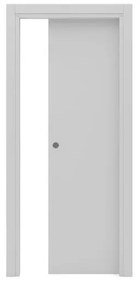 Porta scorrevole Smoke grigio L 90 x H 210 cm reversibile