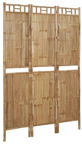 Paravento a 3 pannelli in bambù 120x180 cm