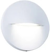 Segnapasso Tondo Moderno Open Alluminio Bianco 3W Led 3000K