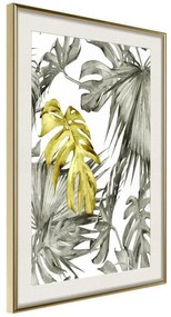 Poster  Extraordinary Leaf  Cornice Quadri Cornice d'oro con passe-partout, Larghezza x Altezza Home decor 40x60