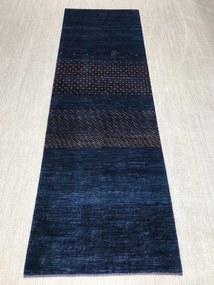 Gashguli Tappeto 270x90 Blu (Iran) Annodato A Mano