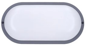 Solight WO744-G- Applique a LED da esterno LED/13W/230V 4000K IP54 grigio ovale