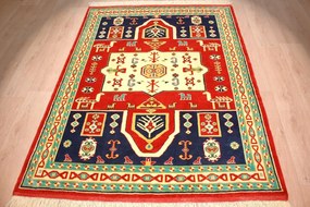 Kazak Tappeto 150x200 (Iran) Annodato A Mano