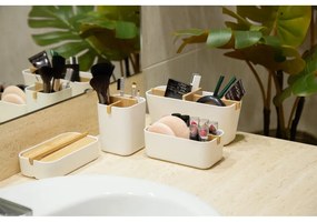 Organizzatore da bagno bianco Ecologic, 8,4 x 7,8 cm - Compactor