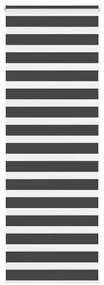 Tenda A Rullo Zebra Nero Larghezza Tessuto 85,9 Cm Poliestere /