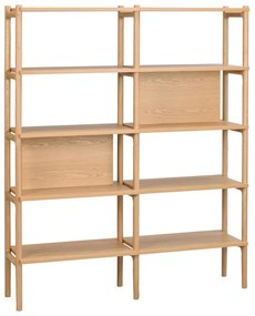 Libreria in rovere 140x166 cm Holton - Rowico