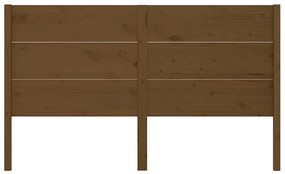 Testiera per letto miele 126x4x100 cm in legno di pino