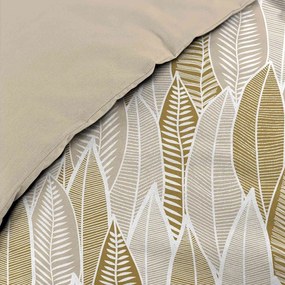 Set copripiumino e federa giallo ocra in microfibra per letto matrimoniale ed esteso 240x220 cm Kim – douceur d'intérieur