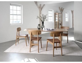 Tavolo da pranzo con piano in rovere 100x190 cm Nola - Unique Furniture