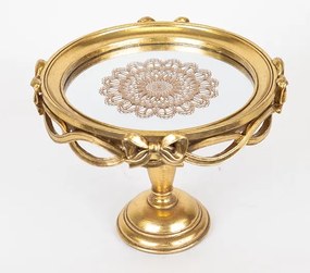 Vassoio decorativo diametro 25,5 cm oro