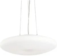 Sospensione Moderna Glory Vetro Bianco 3 Luci E27 D50Cm