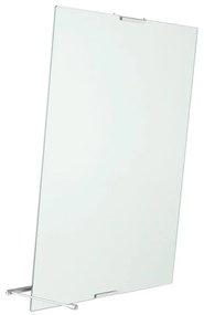 Specchio basculante in acciaio grigio L 55.8 x H 70.8 cm