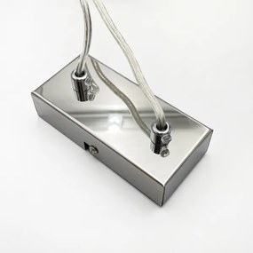 Brilagi - Lampadario a sospensione con cavo MALONY 6xE14/20W/230V cromo lucido