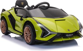 Macchina Elettrica per Bambini 12V con Licenza Lamborghini Sian FKP 37 Verde...