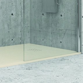 Piatto doccia 80x140 effetto pietra colore crema - KAMALU