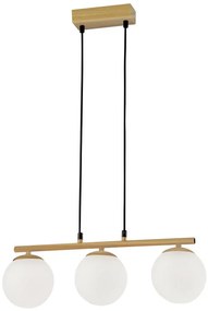 Lampadario a sospensione con filo CARRINE 3xE14/40W/230V marrone