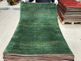 Loribaft Tappeto persiano 80x120 Verde (Iran) Annodato A Mano