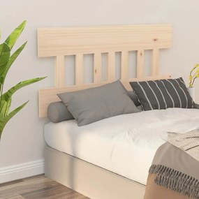 Testiera per letto 123,5x3x81 cm in legno massello di pino