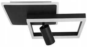 Plafoniera LED/38W/230V + 1xGU10/30W nero