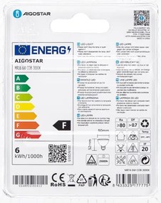 Lampadina LED MR16 GU5,3/6W/12V 3000K - Aigostar