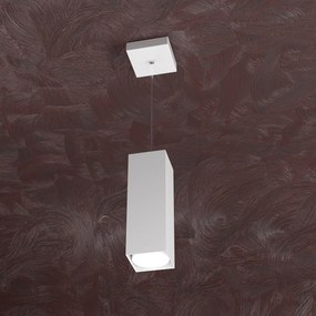 Sospensione Moderna Area Metallo Bianco 1 Luce Gx53 25Cm