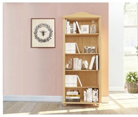 Libreria color legno naturale in legno di pino 70x181 cm Ella - Støraa