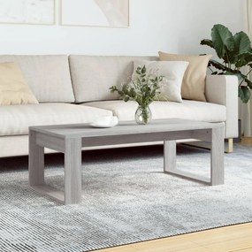 Tavolino da salotto grigio sonoma 102x50x35cm legno multistrato