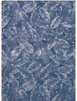 Osborne & Little Carta da parati Kayin - Sapphire/ Metallic Gilver