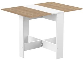 Tavolo da pranzo pieghevole con piano in rovere 76x28 cm Papillon - TemaHome