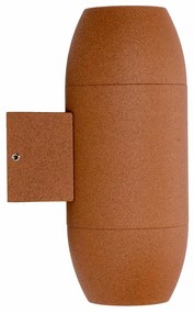 Applique Ovale Bidirezionale IP65 GU10 per esterni Grande - Corten