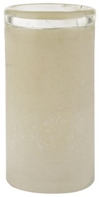 Vaso in vetro 20x10,5 cm beige