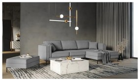Divano angolare grigio , angolo destro Attilio - Milo Casa