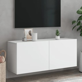 Mobile Tv A Parete Bianco 100x30x41 Cm /