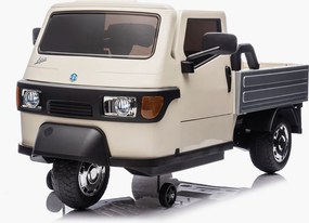 Macchina Elettrica per Bambini Licenza Piaggio Apecar 12V Bianco...