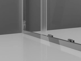 Mexen Exo-S Duo cabina doccia quadrata scorrevole 90 x 90 cm, trasparente, cromo - 8111-090-090-01-00
