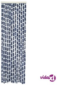 Travellife Zanzariera da Porta Chenille Stripe 185x56 cm Blu e Bianca