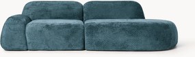 Chaise longue componibile 3 posti in teddy bouclé Wolke