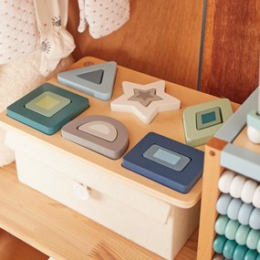 Bieco - Puzzle a incastro in legno - forme