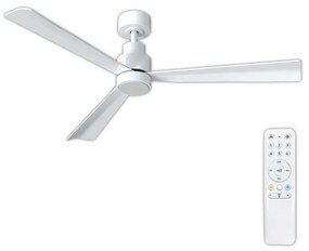 Ventilatore da soffitto MISI bianco, Ø 132 cm, dimmerabile, ARTE CONFORT IP20