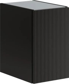 Estensione per mobile da bagno Opera 1 anta, cannettato laccato opaco grigio antracite L30 x H50 x P45.5 cm