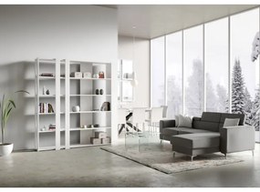 Libreria a parete in legno Bianco Frassino 178x204h cm - KATO C