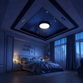 Brilagi - Plafoniera LED RGBW dimmerabile VIBE LED/36W/230V 3000-6500K nera +telecomando