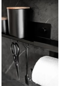 WENKO 71147800 - Mensola JET 25 x 7,5 cm nera