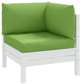 Cuscini Per Pallet 3 Pz Verde Mélange İn Tessuto /