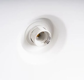 Sollux SL.1702 - Lampadario a sospensione con filo BILO 1xE27/15W/230V diametro 35 cm bianco