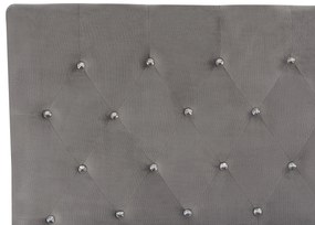 Letto contenitore velluto grigio 180x200 cm AMIENS Beliani