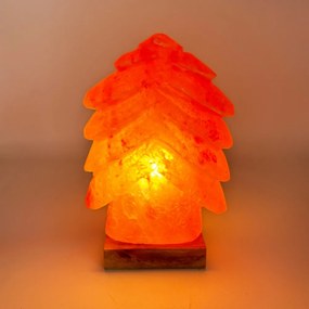 Lampada di Sale Himalayano Rosa naturale a forma di Albero di Natale 3-4Kg