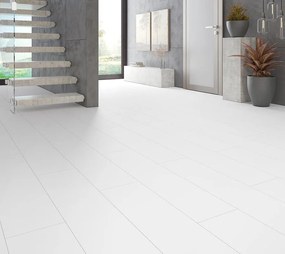 SPC da incollare per pavimento e rivestimento Virgin bianco Sp 3 mm CERAMIN 3.7 m²